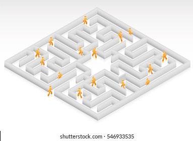 Large Isometric Maze