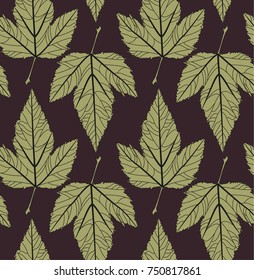 large leaves geometry lines on dark