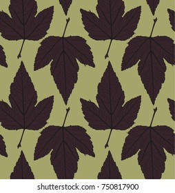 large leaves geometry lines on dark