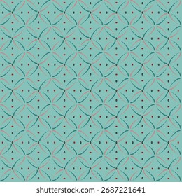 Grande patrón azul claro con rayas y círculos. Un fondo o un patrón de vestido de verano. Genial para una funda nórdica.