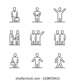 Vector Set Icons Related Career Progress Stock Vector (Royalty Free ...