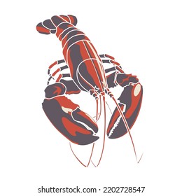 large lobster with large claws