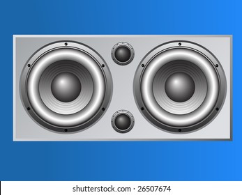 Large Loudspeaker cabinet in vector format