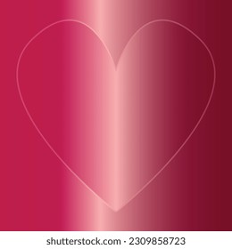 A large love heart background with the background being a similar color as the heart