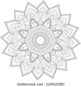 A Large Mandala Coloring Page