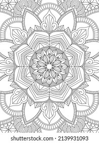 A Large Mandala Coloring Page