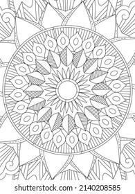 Eine große Mandala-Farbseite
