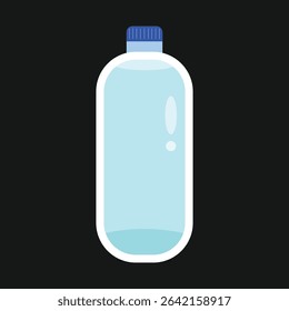 Large mineral water bottle illustration.