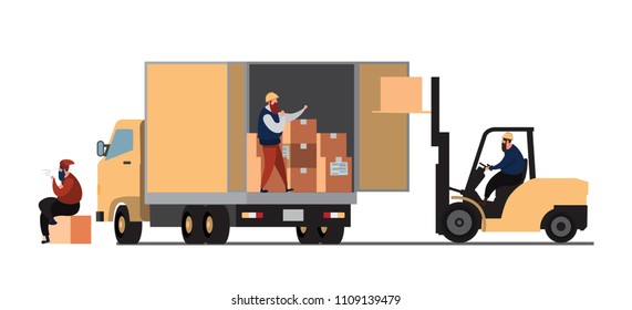 Container Van Accident Crashed Into Back Stock Vector (Royalty Free ...