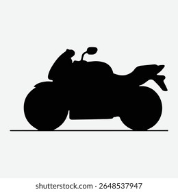 Large motorbike with tough masculine design
