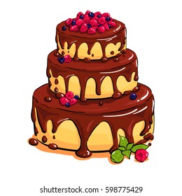 6,496 Large chocolate cake Images, Stock Photos & Vectors | Shutterstock