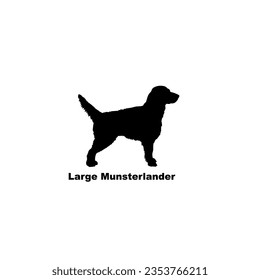 Large Munsterlander dog silhouette dog breeds Animal Pet