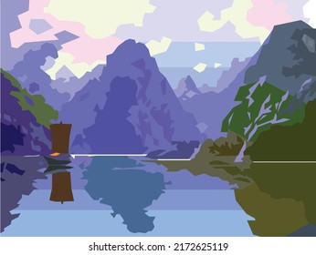 It is a large natural waterway. It is a general term that in science refers to natural currents. Mountains are the features of the earth's surface that are higher than the surrounding area.