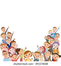 Large Number People Stock Vector (Royalty Free) 391574038 | Shutterstock