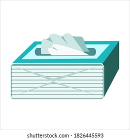 Large package of paper handkerchiefs for nose