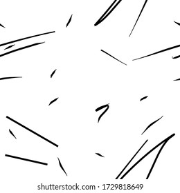 Large pattern seamless grunge vector with black strokes. Art illustration modern