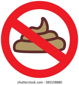 Large pile of fresh shit. Vector illustration
