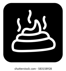 Large pile of fresh shit. Vector illustration
