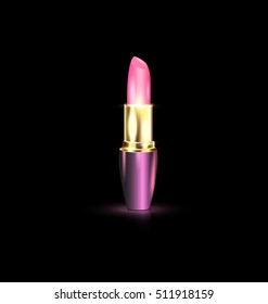 large pink lipstick