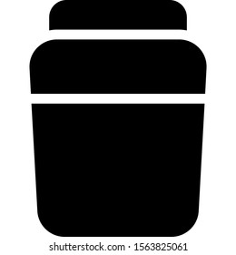 Large pot jar for bulk ink storage with tight seal cap