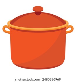         Large pot vector art illustration.
