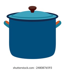         Large pot vector art illustration.
