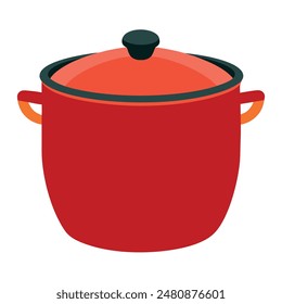         Large pot vector art illustration.
