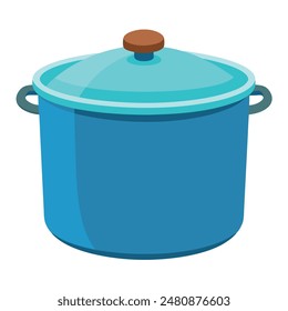         Large pot vector art illustration.
