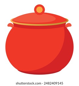         Grande ilustración de Arte vectorial de olla.

