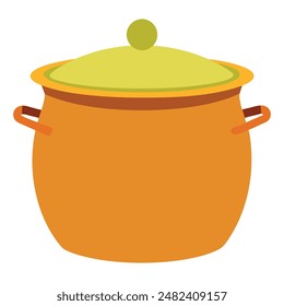         Large pot vector art illustration.
