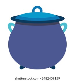        Large pot vector art illustration.
