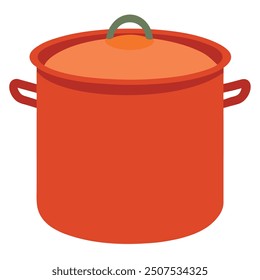         Large pot vector art illustration.
