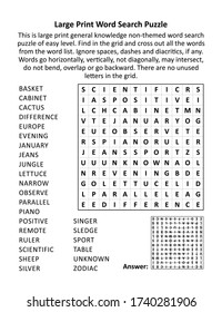 large print general knowledge word search stock vector royalty free 1740281906 shutterstock