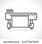 large printer or plotter icon