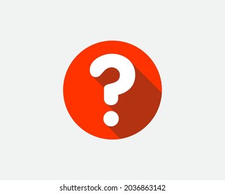 Large question mark. Searching for answer. Vector illustration.