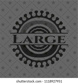 Large realistic black emblem