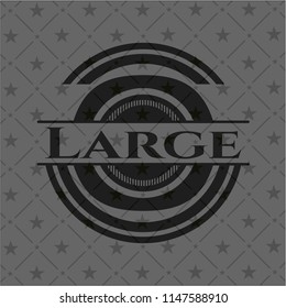 Large realistic dark emblem