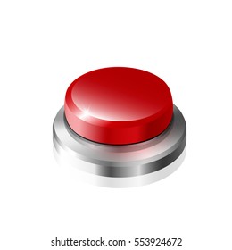 large red button on a white background