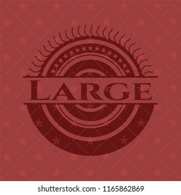 Large red emblem. Vintage.