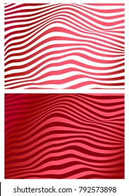 large red wave stripes Background