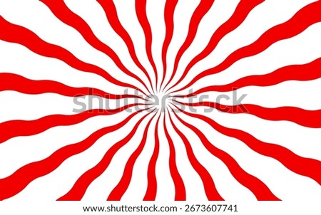 large red and white japansese rising sun