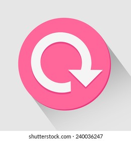 Large Reload icon great for any use, Vector EPS10.