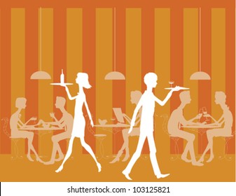 Large Restaurant Scene