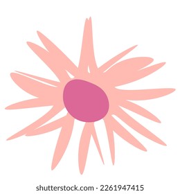Large  retro flowers Abstract flower Trendy botanical wall arts wild floral  plants leaf style Modern.