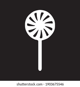 large round candy with a spiral