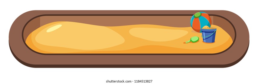 large sand pit concept illustration
