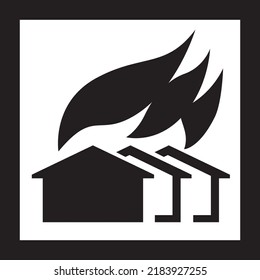 Large Scale Fire Sign Vector