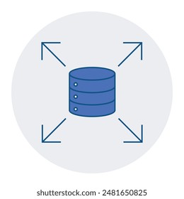 Large Scale icon, Architecting for Large Scale Best Practices and Strategies, Scaling Systems Techniques for Large-Scale Data Management icon