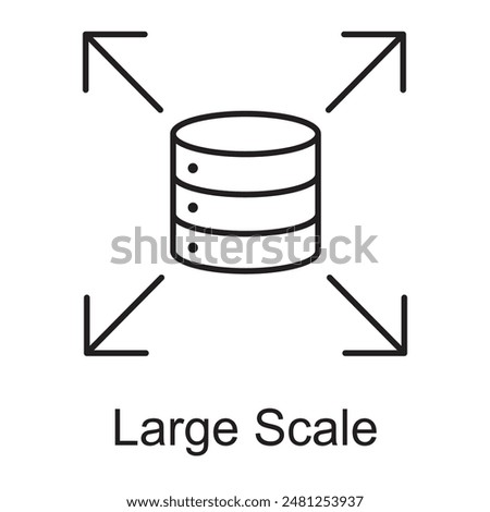  Large Scale icon, Architecting for Large Scale Best Practices and Strategies, Scaling Systems Techniques for Large-Scale Data Management icon