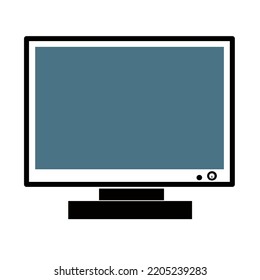 Large Screen Of A Television Or Computer